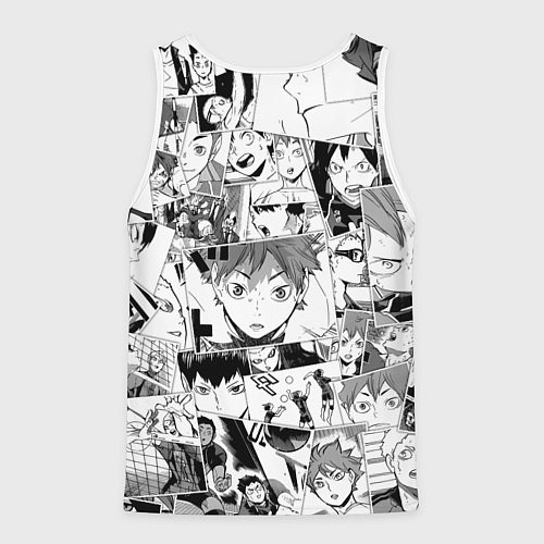 Мужская майка без рукавов Волейбол!! pattern / 3D-Белый – фото 2