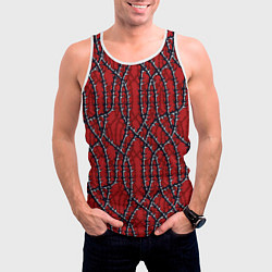 Майка-безрукавка мужская За колючей проволокой, цвет: 3D-белый — фото 2