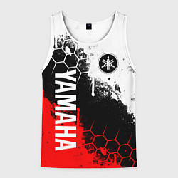 Майка-безрукавка мужская YAMAHA - ЯМАХА, цвет: 3D-белый