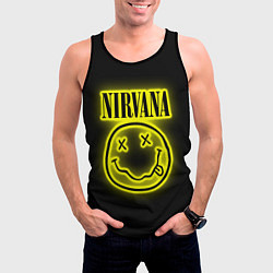 Майка-безрукавка мужская NIRVANA неон, цвет: 3D-черный — фото 2