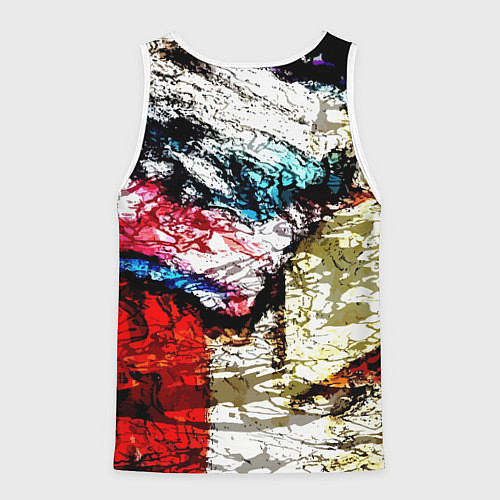 Мужская майка без рукавов Fashion pattern Abstraction Impression / 3D-Белый – фото 2