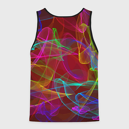 Мужская майка без рукавов Color neon pattern Vanguard / 3D-Черный – фото 2