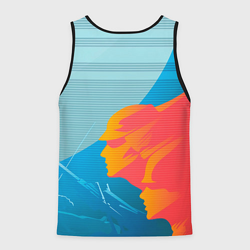 Мужская майка без рукавов Патриот России герб / 3D-Черный – фото 2