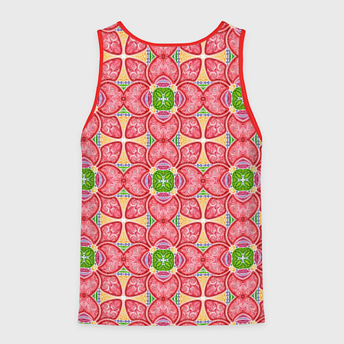 Мужская майка без рукавов Калейдоскоп 3D / 3D-Красный – фото 2