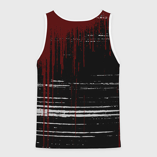 Мужская майка без рукавов KoЯn Корн потеки / 3D-Белый – фото 2