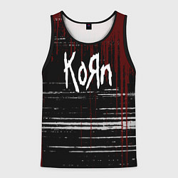 Мужская майка без рукавов KoЯn Корн потеки