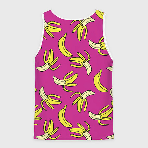 Мужская майка без рукавов Banana pattern Summer Color / 3D-Белый – фото 2