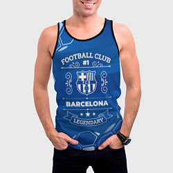 Майка-безрукавка мужская Barcelona FC 1, цвет: 3D-черный — фото 2