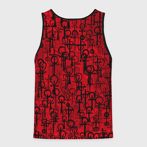 Мужская майка без рукавов Знаки вампиров / 3D-Черный – фото 2