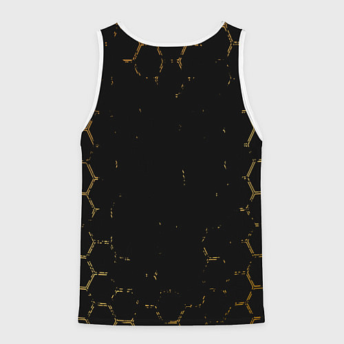 Мужская майка без рукавов Rainbow six siege соты / 3D-Белый – фото 2