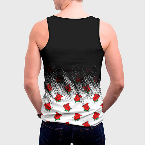 Мужская майка без рукавов PYTN X ROSE пейтон моормиер / 3D-Черный – фото 4