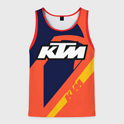 Майка-безрукавка мужская KTM VINTAGE SPORTWEAR, цвет: 3D-красный