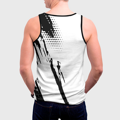 Мужская майка без рукавов The prodigy - логотип / 3D-Черный – фото 4