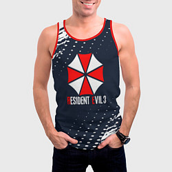 Майка-безрукавка мужская Umbrella Corporation Resident Evil Краски, цвет: 3D-красный — фото 2