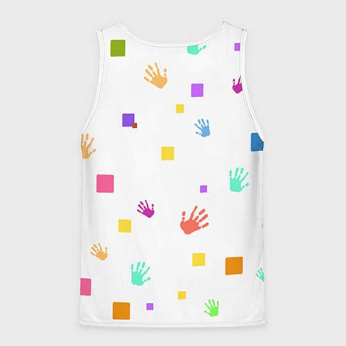 Мужская майка без рукавов Мама длинные ноги / 3D-Белый – фото 2