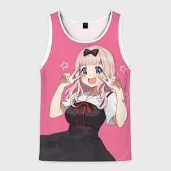 Майка-безрукавка мужская Чика на позитиве, цвет: 3D-белый