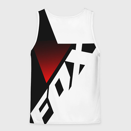 Мужская майка без рукавов FOX RACING - ФОКС ЧЕРНЫЙ И БЕЛЫЙ / 3D-Белый – фото 2