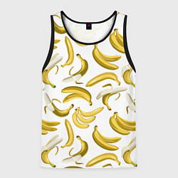 Майка-безрукавка мужская Кругом бананы, цвет: 3D-черный