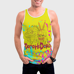 Майка-безрукавка мужская Никайдо и Кайман арт, цвет: 3D-белый — фото 2