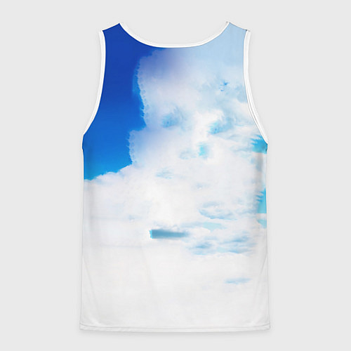 Мужская майка без рукавов ПЛАТИНА SOSA MUZIK / 3D-Белый – фото 2