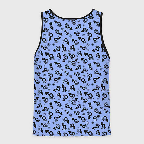 Мужская майка без рукавов Паттерн Марса / 3D-Черный – фото 2