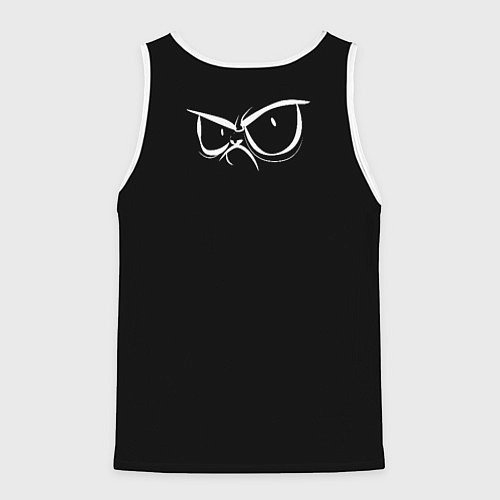 Мужская майка без рукавов Delicious people русская версия / 3D-Белый – фото 2