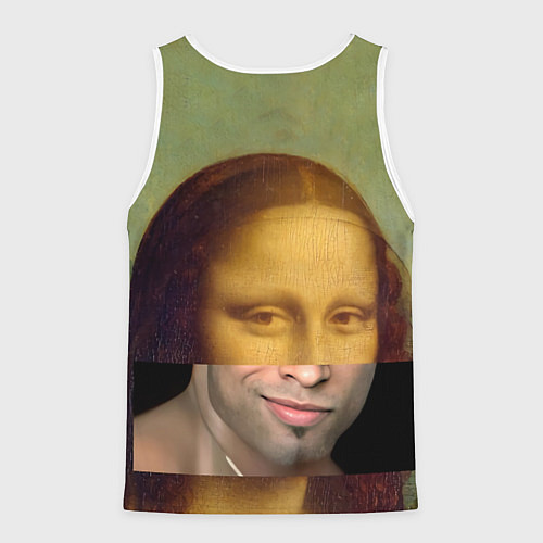 Мужская майка без рукавов Рикардо Лиза / 3D-Белый – фото 2