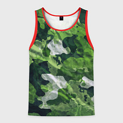 Майка-безрукавка мужская Camouflage Pattern Камуфляж Паттерн, цвет: 3D-красный