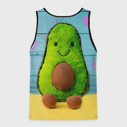 Мужская майка без рукавов Avocado print / 3D-Черный – фото 2