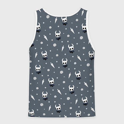 Мужская майка без рукавов Рыцарь, Гео, Гвоздь Hollow Knight / 3D-Белый – фото 2