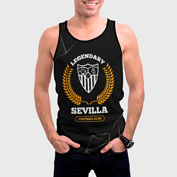 Майка-безрукавка мужская Лого Sevilla и надпись Legendary Football Club на, цвет: 3D-черный — фото 2