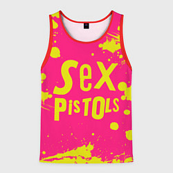 Майка-безрукавка мужская Sex Pistols Yellow Logo, цвет: 3D-красный