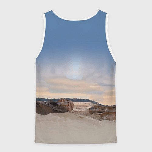 Мужская майка без рукавов Toyota Hilux Rogue Off-road vehicle Тойота - прохо / 3D-Белый – фото 2