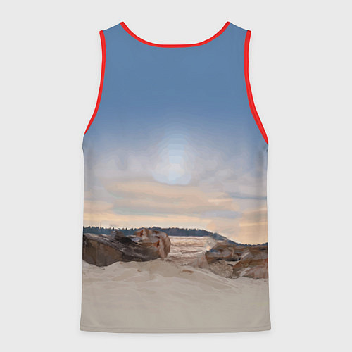 Мужская майка без рукавов Toyota Hilux Rogue Off-road vehicle Тойота - прохо / 3D-Красный – фото 2