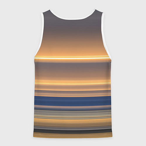 Мужская майка без рукавов Цветные линии colored lines / 3D-Белый – фото 2