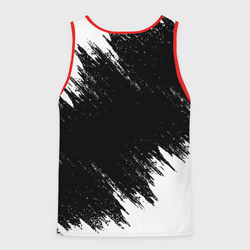 Мужская майка без рукавов Санек ах*енный как ни крути / 3D-Красный – фото 2