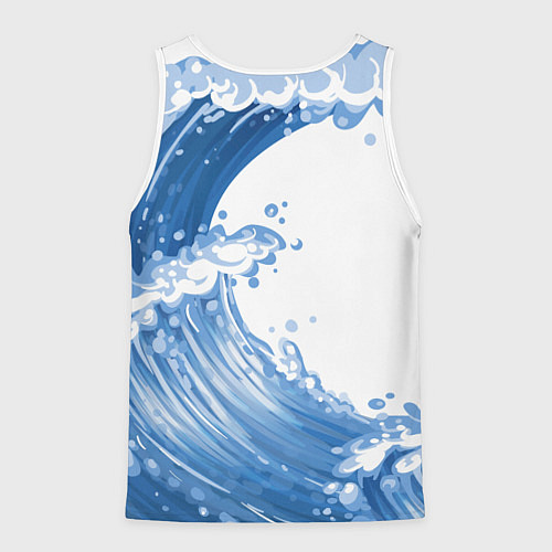 Мужская майка без рукавов Е Лань Yelan Genshin Impact / 3D-Белый – фото 2