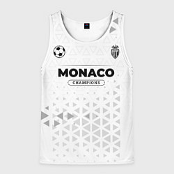 Майка-безрукавка мужская Monaco Champions Униформа, цвет: 3D-белый