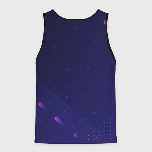 Мужская майка без рукавов Символ Benfica и круглая надпись Football Legends / 3D-Черный – фото 2