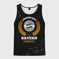 Майка-безрукавка мужская Лого Bayern и надпись Legendary Football Club на т, цвет: 3D-черный