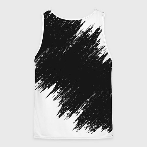 Мужская майка без рукавов Вадим ах*енный как ни крути / 3D-Белый – фото 2
