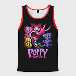 Майка-безрукавка мужская POPPY PLAYTIME chapter 2 персонажи игры, цвет: 3D-красный