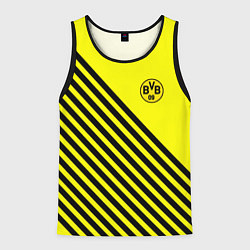 Майка-безрукавка мужская Borussia черные полосы, цвет: 3D-черный