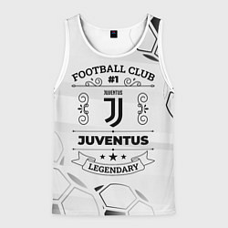 Майка-безрукавка мужская Juventus Football Club Number 1 Legendary, цвет: 3D-белый