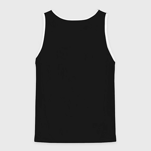 Мужская майка без рукавов Black Metal Coffee / 3D-Белый – фото 2