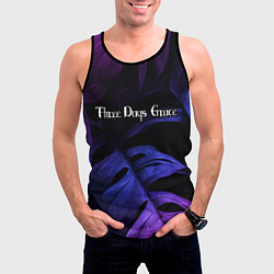 Майка-безрукавка мужская Three Days Grace Neon Monstera, цвет: 3D-черный — фото 2