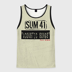 Майка-безрукавка мужская Sum 41 - The Acoustics Full Album, цвет: 3D-черный
