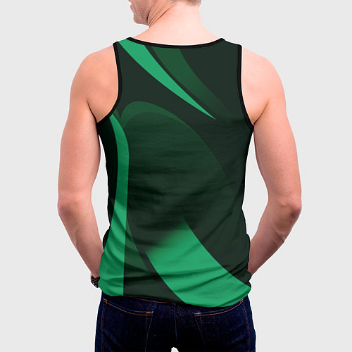 Мужская майка без рукавов Футбольный клуб АХМАТ ЧЕЧНЯ / 3D-Черный – фото 4