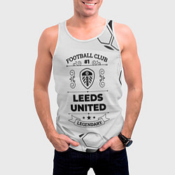 Майка-безрукавка мужская Leeds United Football Club Number 1 Legendary, цвет: 3D-белый — фото 2