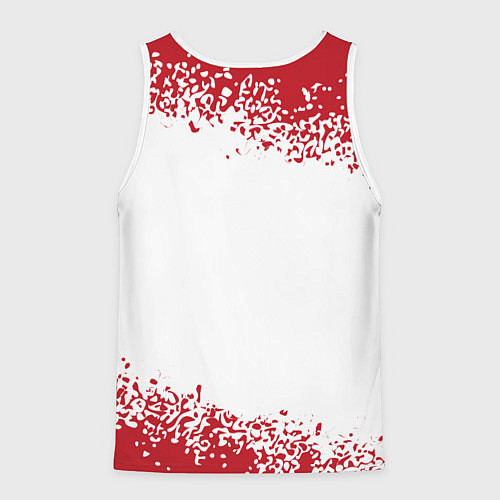 Мужская майка без рукавов Cross Fire: красные таблички Best Player и Ultimat / 3D-Белый – фото 2